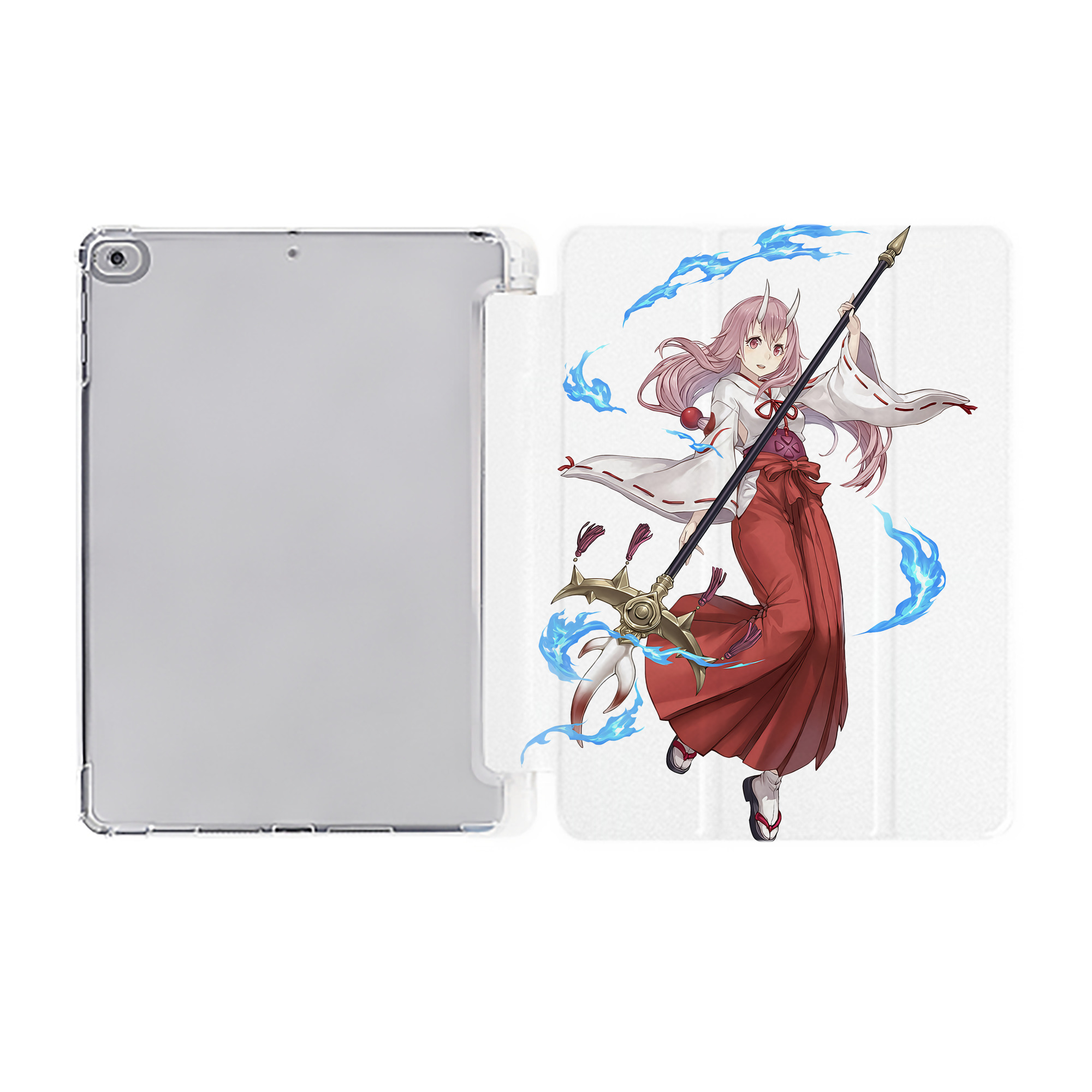 （画像用） 転スラ Regarding Reincarnated to Slime IPad ケース ペン収納付き 三つ折りスタンド PUレザー×シリコン 対応機種9.5/10.5/10.9インチ